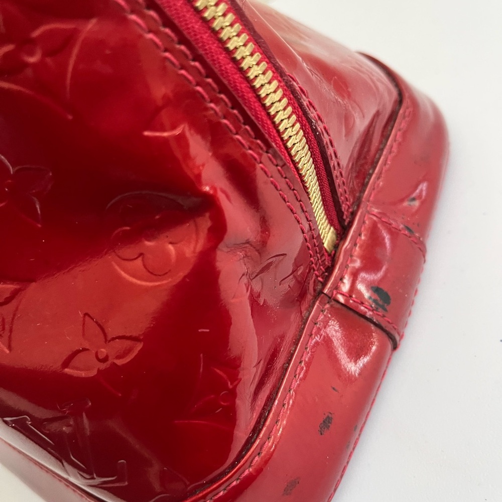 Louis Vuitton Glossy Red Satchel - Picture 4 of 14